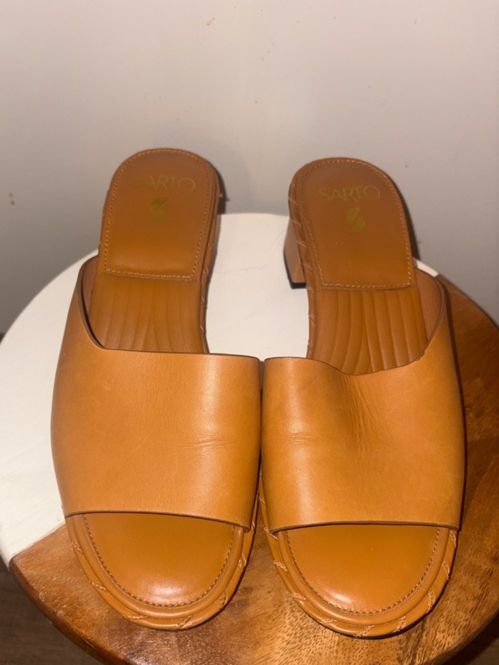 Franco Sarto Tan Heel Size 10